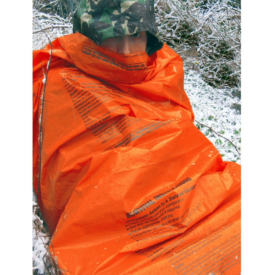 Emergency Survival Bivi Bag – Essentiële Overlevingszak met Survival-instructies