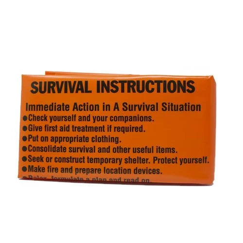 Emergency Survival Bivi Bag – Essentiële Overlevingszak met Survival-instructies